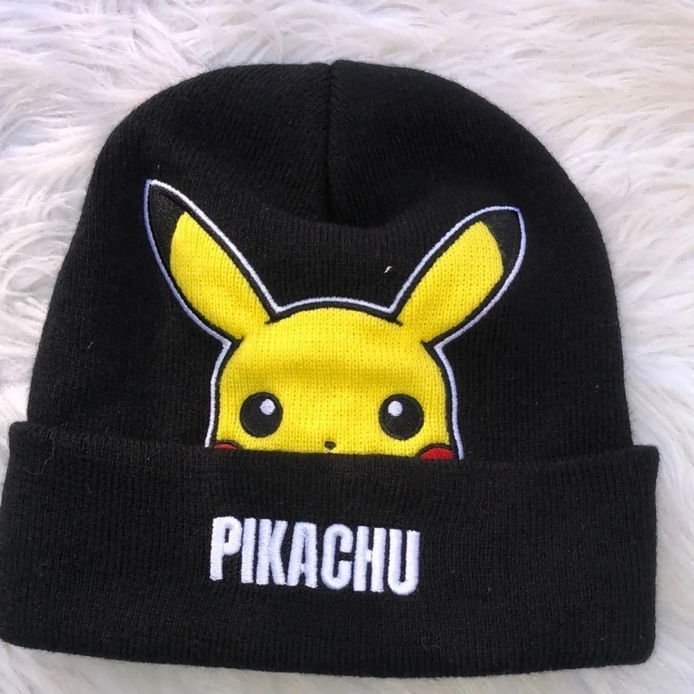 Pokémon Pikachu Black Beanie Hat